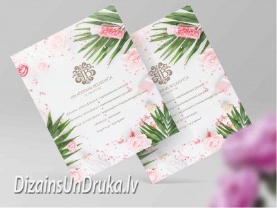 Две листовки с цветочным дизайном для бьюти-услуг